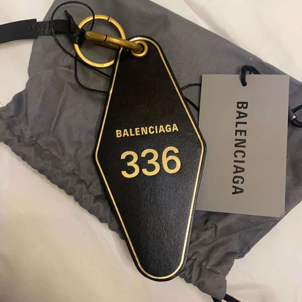 BALENCIAGA HOTEL KEYCHAIN